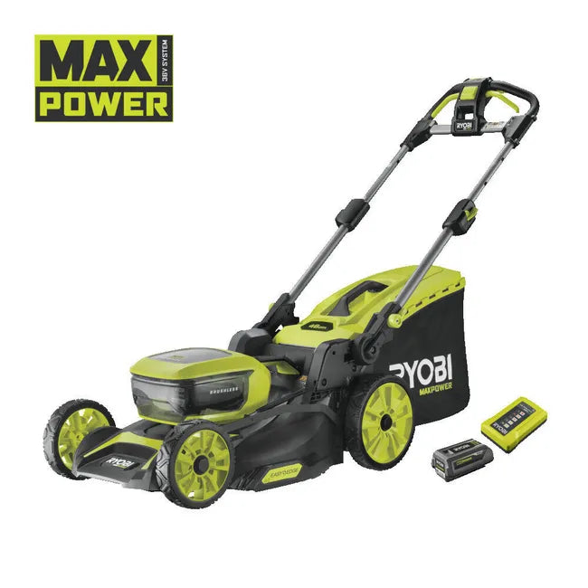 Tondeuse sur batterie brushless RYOBI Ry36lmxsp46a-150 36V, 46cm, 1 batterie 5Ah