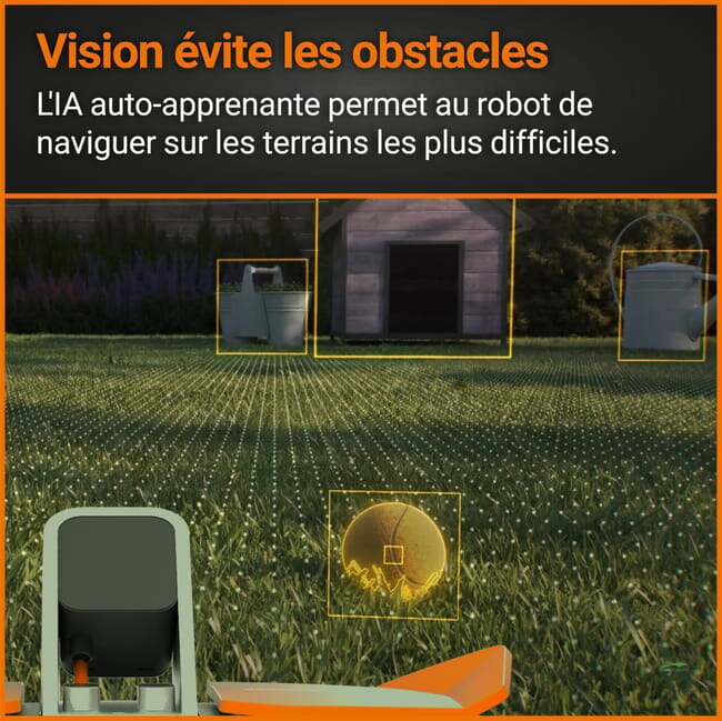 Robot tondeuse WORX Vision Wr220e