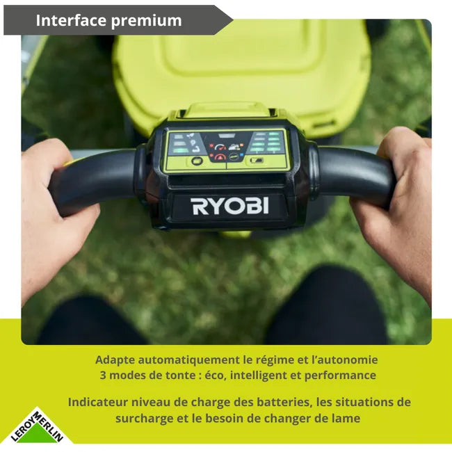 Tondeuse sur batterie brushless RYOBI Ry36lmxsp46a-150 36V, 46cm, 1 batterie 5Ah