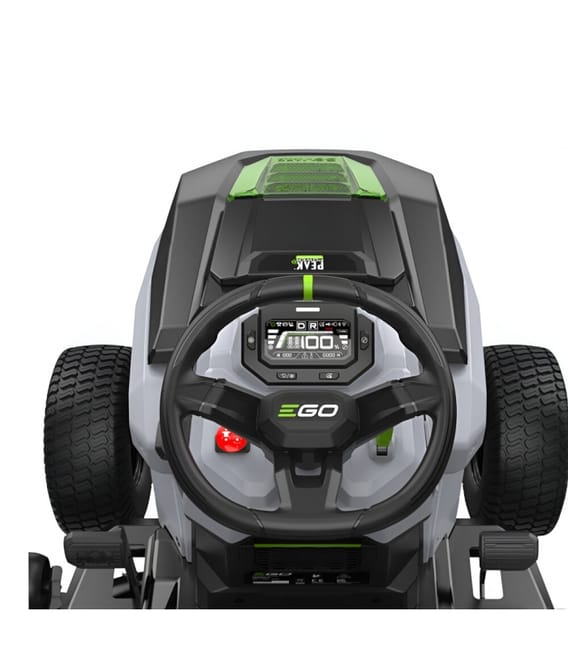 PACK Tracteur tondeuse autoportée 98 cm, Bac 300 litres et mulching - EGO TR3801E-B